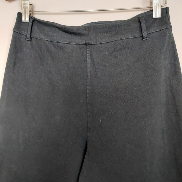 Lysse Erin High Waist Wide Leg Denim Black Pants Size Med - Picture 5 of 12